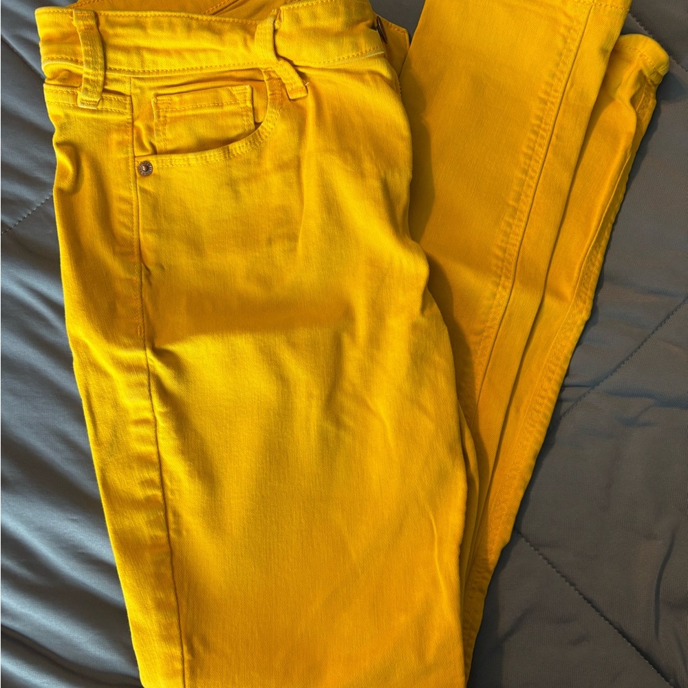 Old Navy Rockstar Super Skinny Yellow Jeans